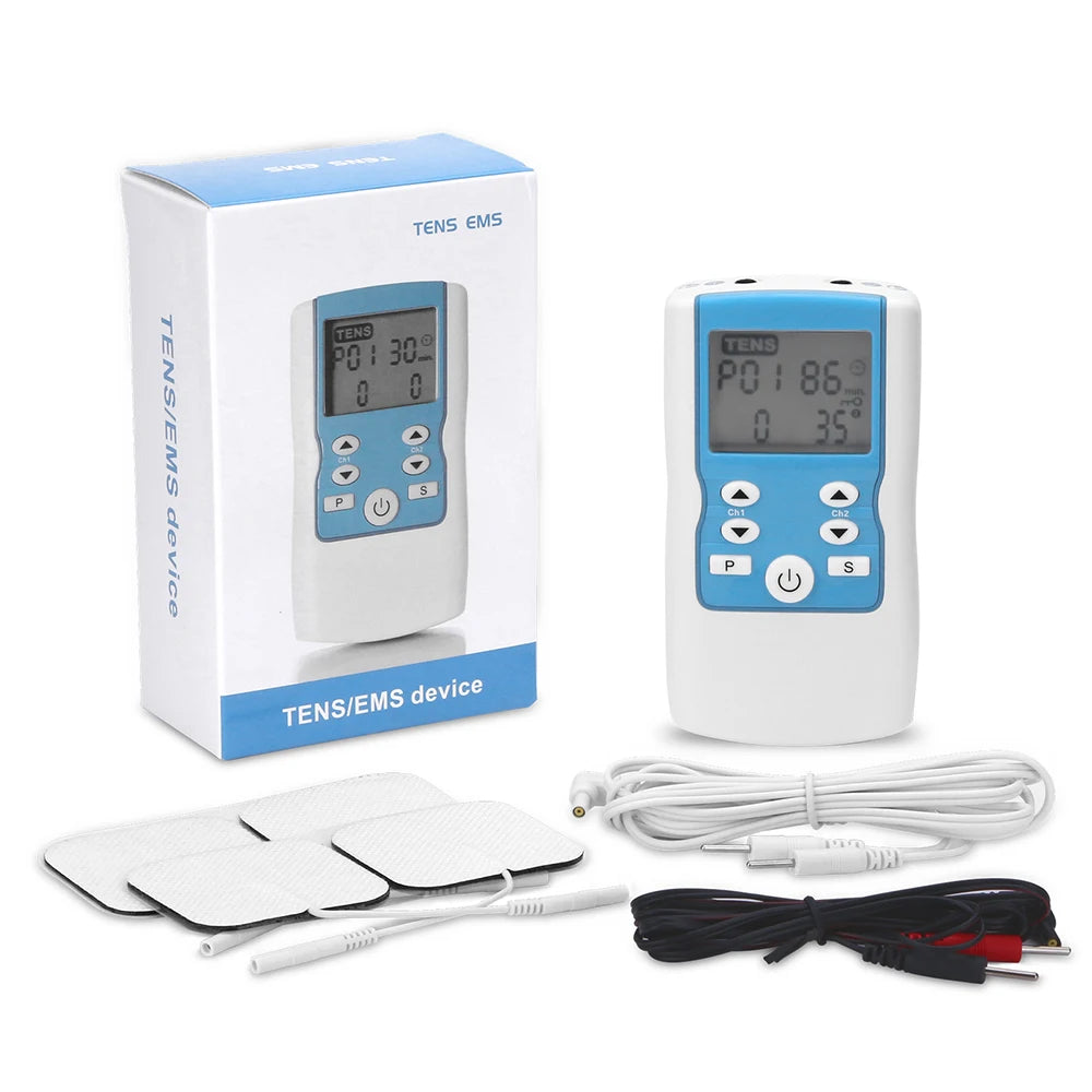 28 Modes EMS Electric Muscle Therapy Stimulator Tens Unit Machine Meridian Physiotherapy Pulse Abdominal Prostate Body Massager