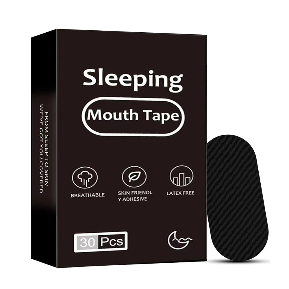 30/300Pcs Sleeping Mouth Tape Right Way Stop Snoring Anti Snore Mouth Nose Strip Allergenic Breathing Strip Reduce Mouth Dryness