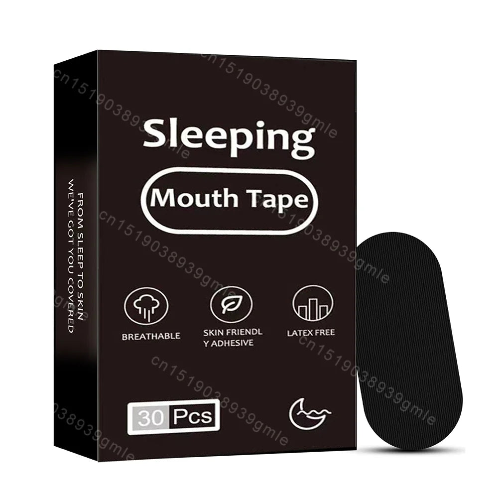 30/300Pcs Sleeping Mouth Tape Right Way Stop Snoring Anti Snore Mouth Nose Strip Allergenic Breathing Strip Reduce Mouth Dryness