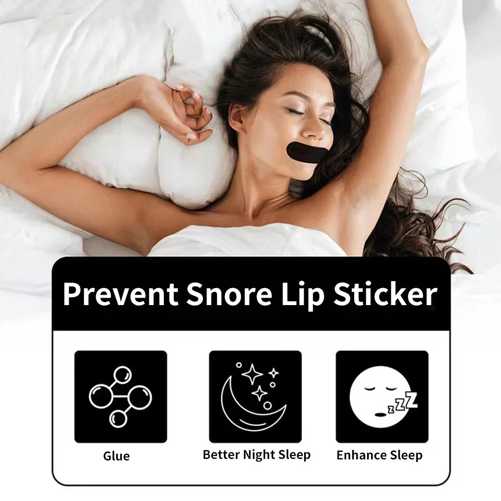 30/300Pcs Sleeping Mouth Tape Right Way Stop Snoring Anti Snore Mouth Nose Strip Allergenic Breathing Strip Reduce Mouth Dryness
